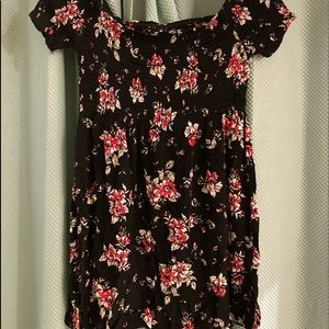 Mayah Floral off the shoulder  Mini Dres